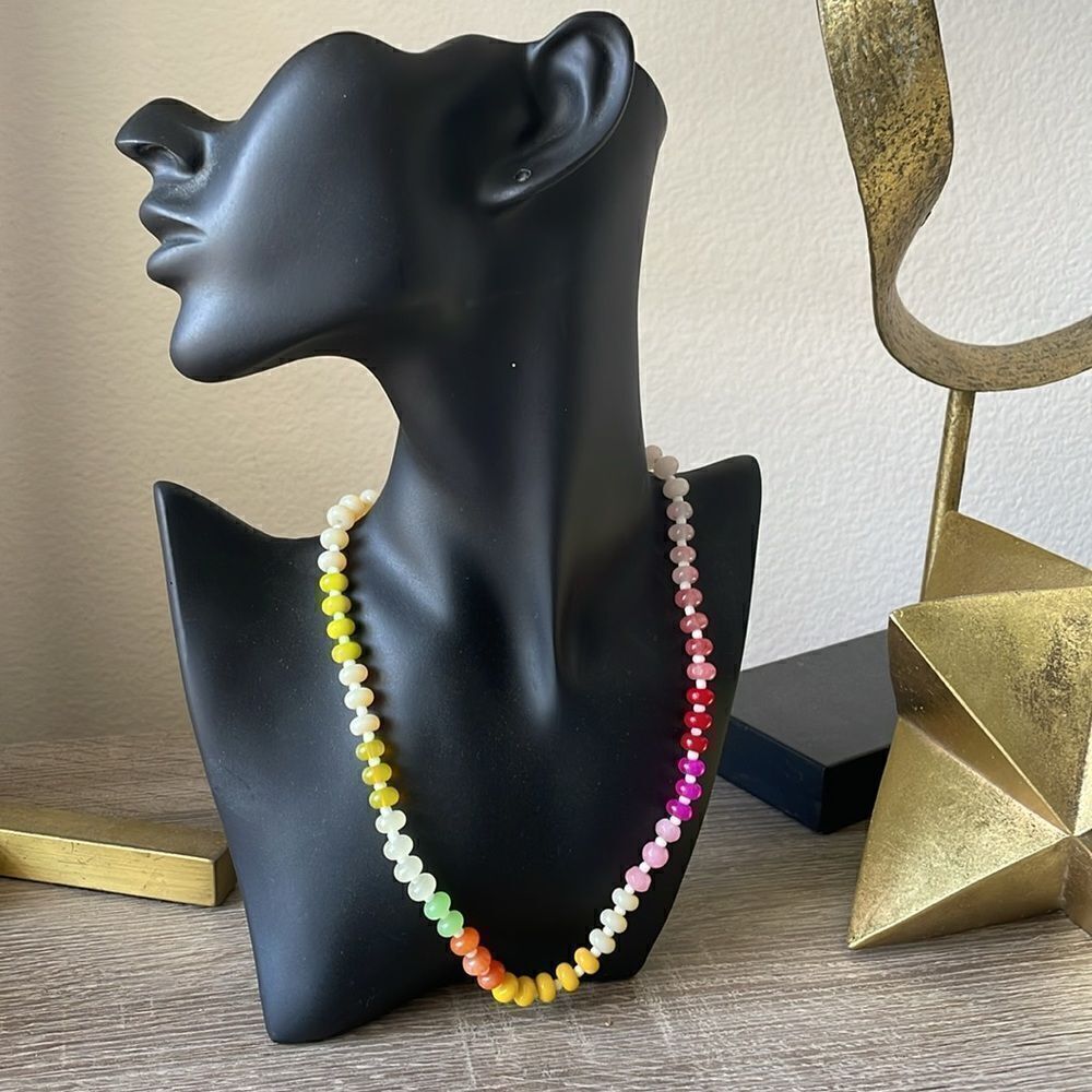 Bohemian rainbow necklace N225 - Picture 4 of 4
